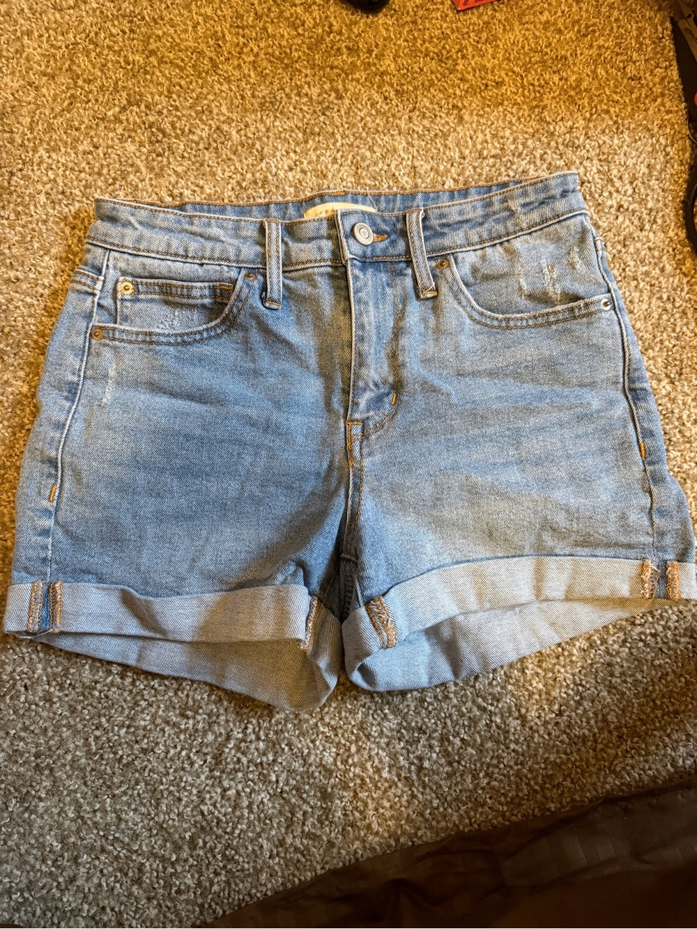 Classic Light Blue Denim Shorts